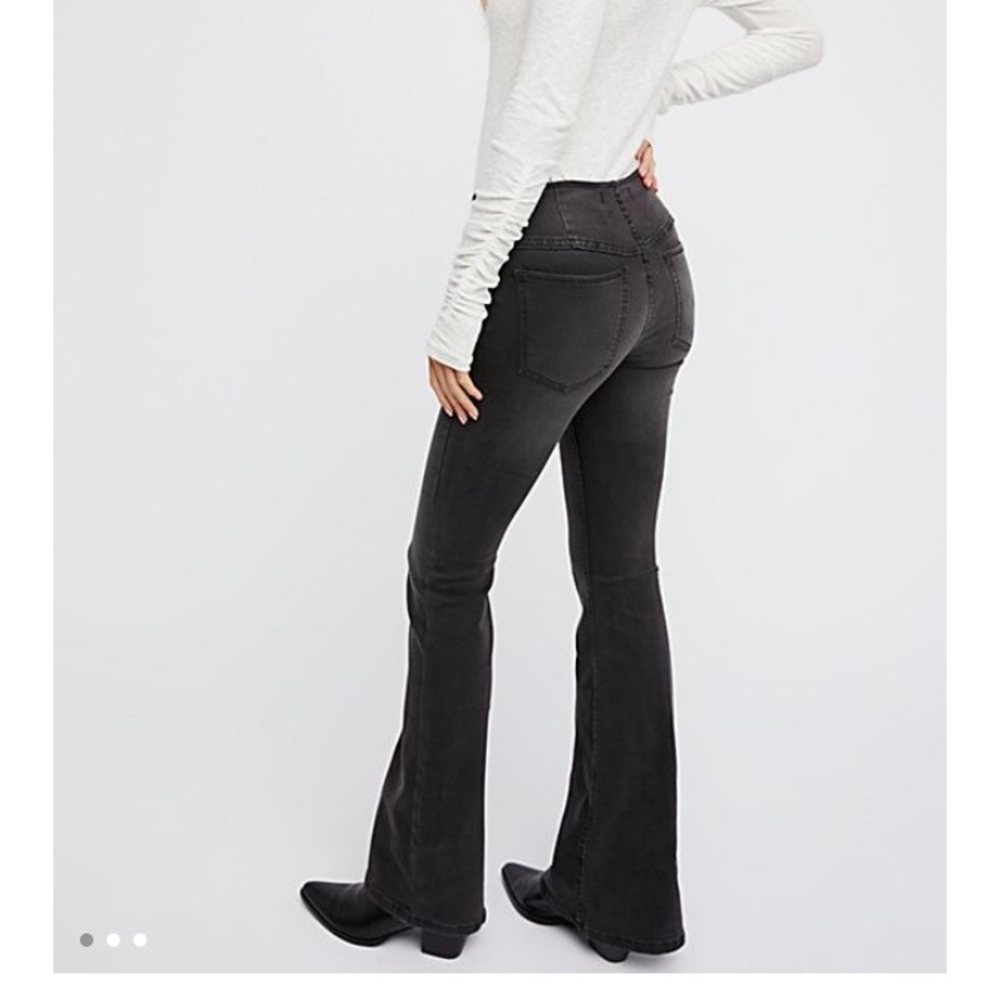 Free People Penny Pull on Flare Jeans